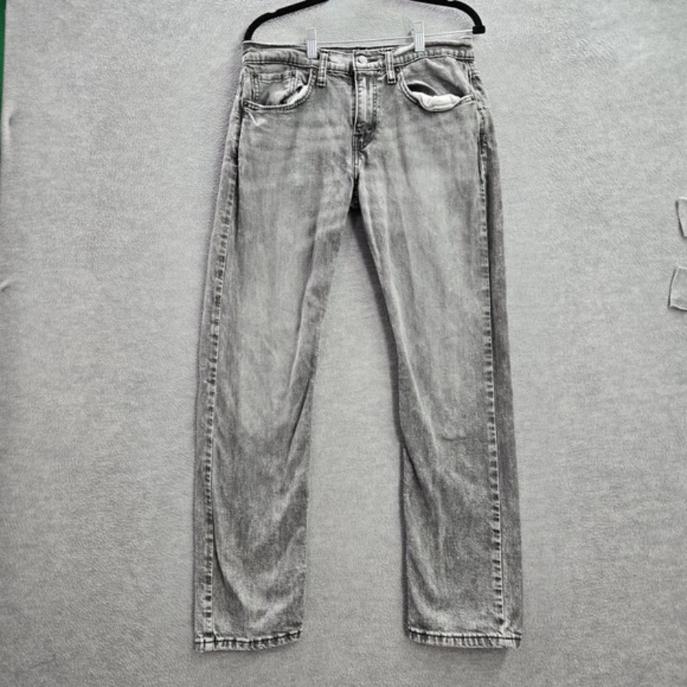 VINTAGE Levi's 502 Men Jeans 31X32 Gray Denim 29.5" Inseam